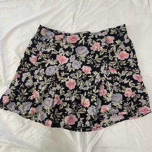 Floral Mini Skirt